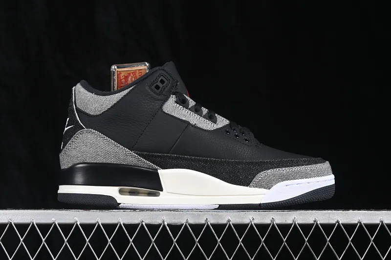 All categories Air Jordan Jordan series basketball shoes Air Jordan 3 Levi's x Air Jordan 3 "Black Denim" AJ3 Joe 3 Black Denim IR0914-400